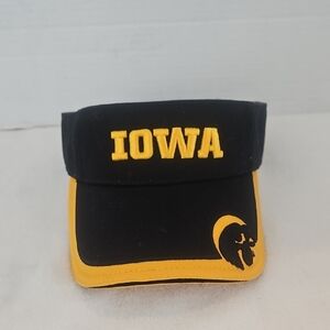 The Game | Women's Black & Gold  Golf Activewear Iowa Visor